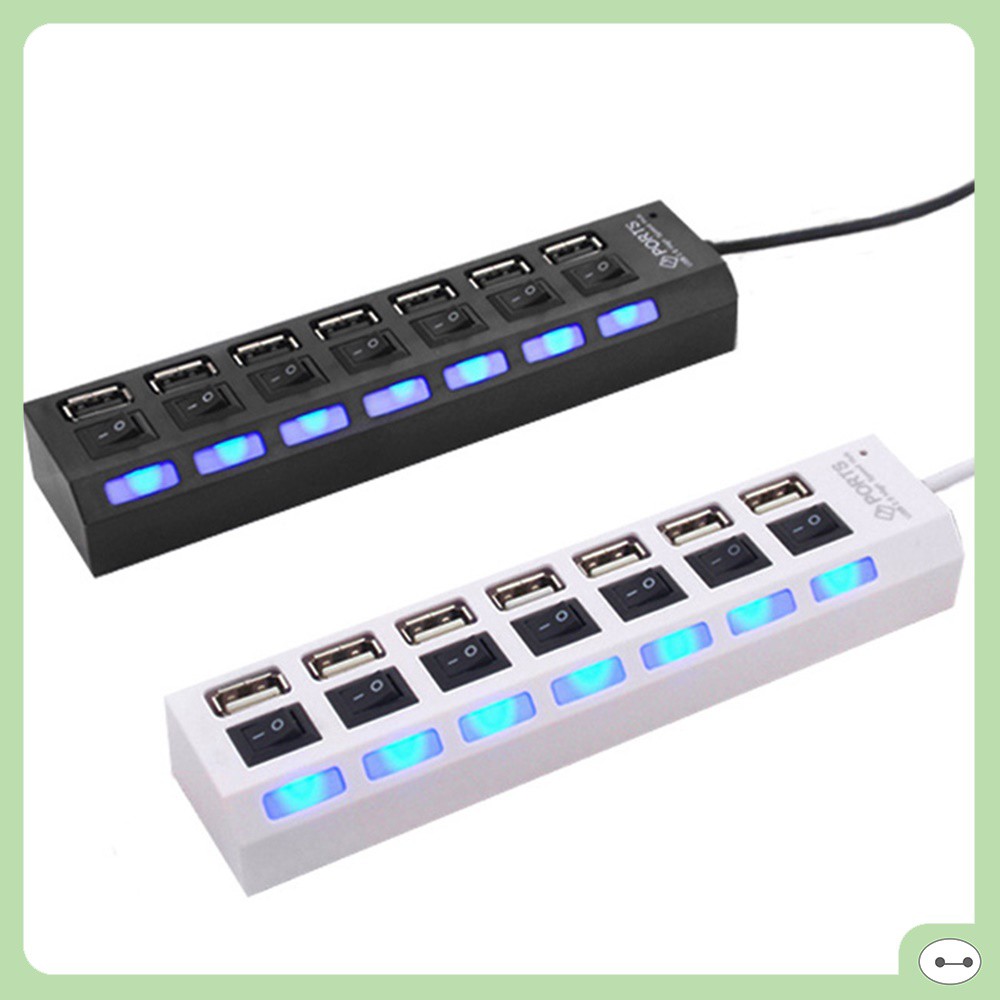 BỘ CHIA 4 VÀ 7 CỔNG USB HUB 2.0 CÓ CÔNG TẮC