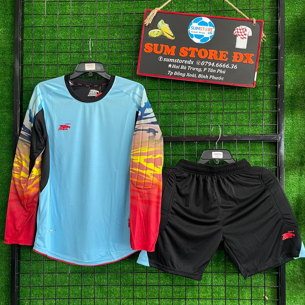 Quần Áo Đá Bóng Thủ Môn Rollmes Thiên Thanh_Mẫu Áo Đấu Hot, Giá Tốt 2021-2022