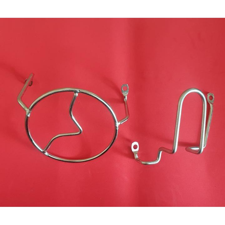 Cặp inox bảo vệ lốc máy xe DREAM Việt, WAVE lắp chung các dòng honda