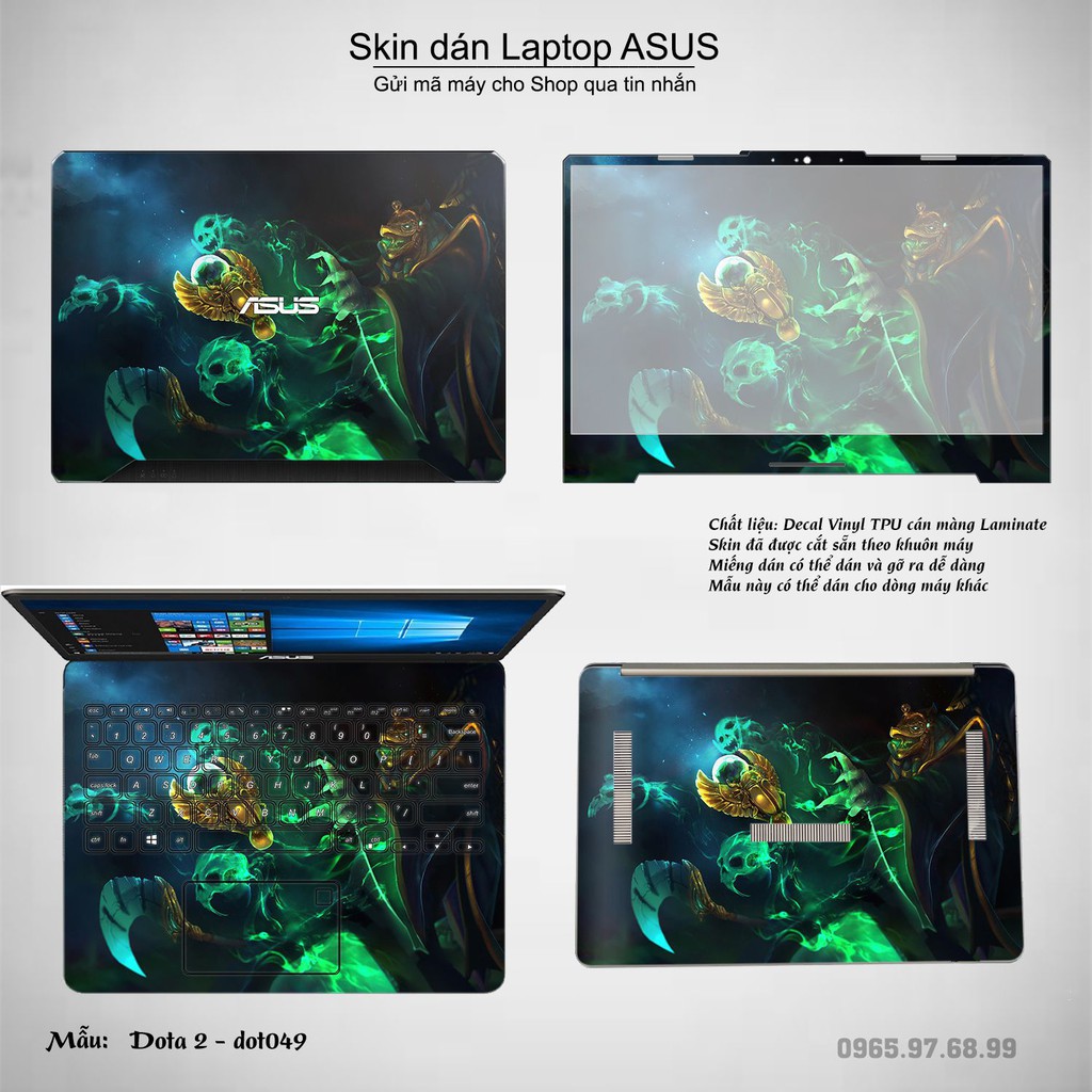 Skin dán Laptop Asus in hình Dota 2 _nhiều mẫu 8 (inbox mã máy cho Shop)