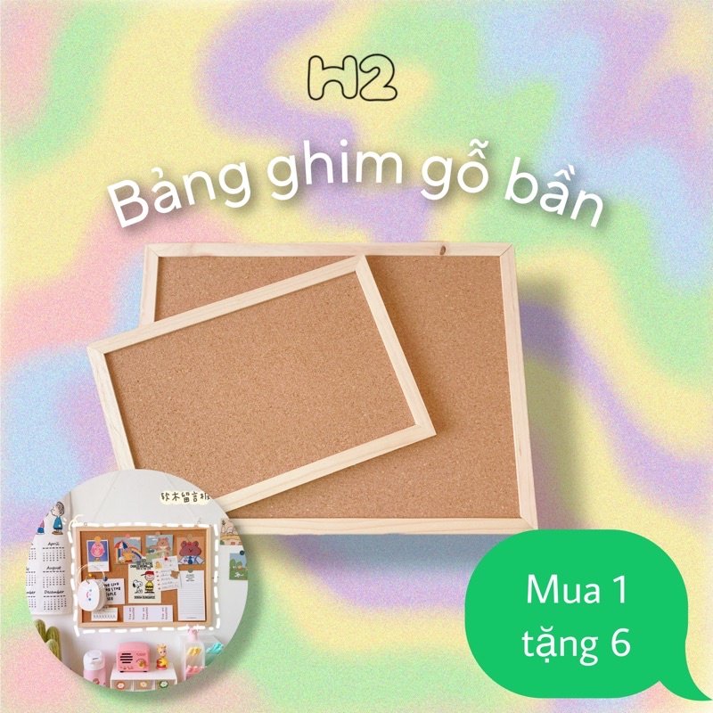 ( h2storee ) bảng ghim gỗ bần