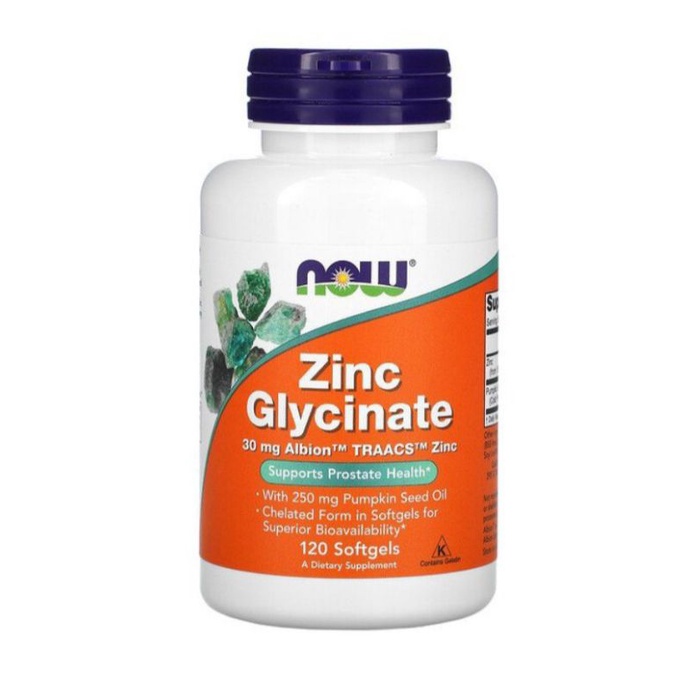 [HÀNG MỸ DATE 12/2026) ZINC GLYCINATE 120V NOW