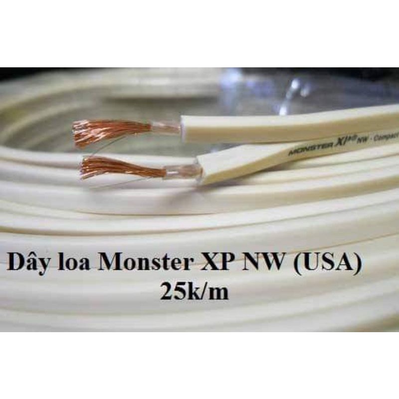 1 mét dây loa Monster 2x1,5mm2