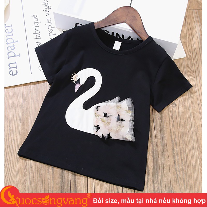 Bộ đồ bé gái hình thiên nga set áo và chân váy bé gái GLV043 Cuocsongvang