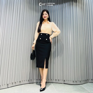 Chân váy xẻ trước 2 NT CChat Clothes
