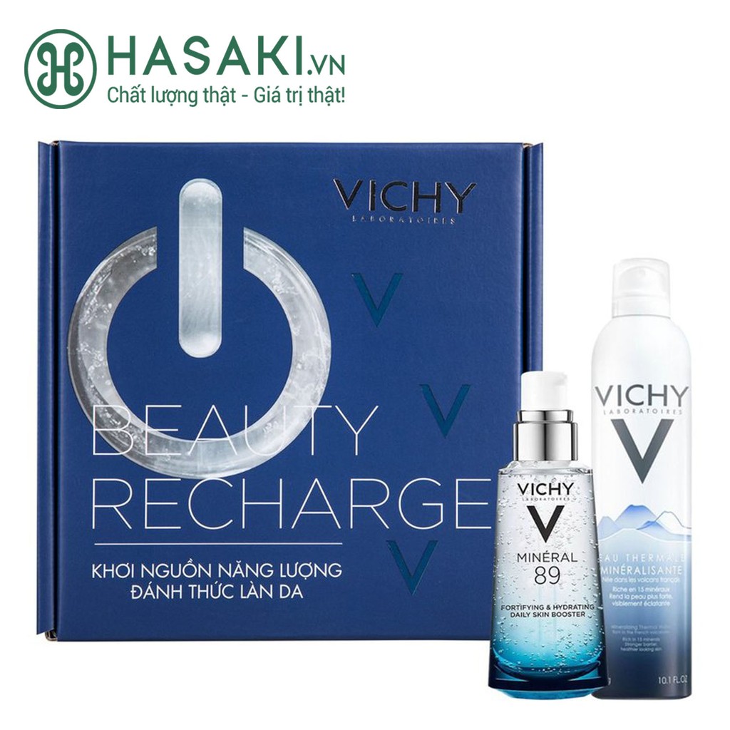 Bộ Sản Phẩm Vichy Box Recharge Hỗ Trợ Phục Hồi &amp; Cấp Ẩm Da 2 Món