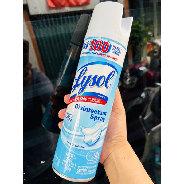 SET 3 CHAI BÌNH XỊT KHỬ TRÙNG DIỆT KHUẨN LYSOL 538G CỦA MỸ