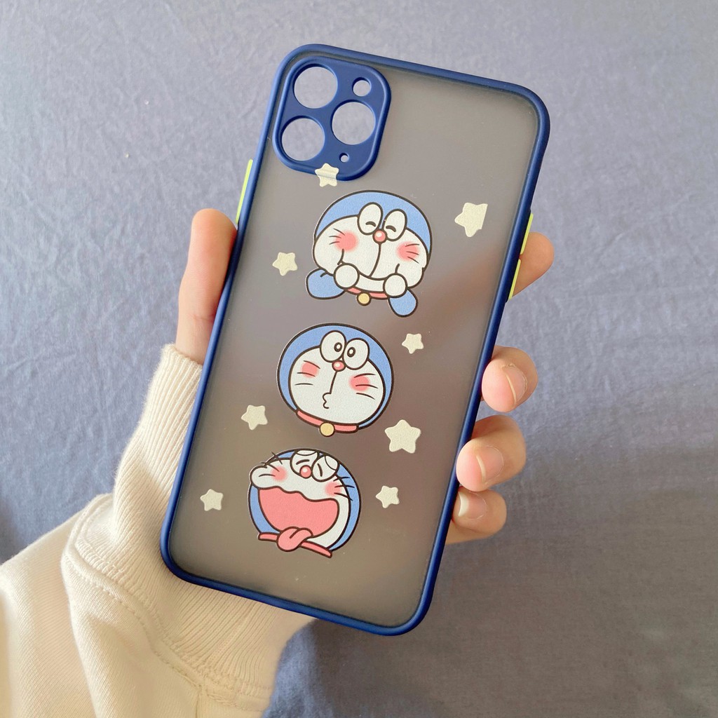 Ốp Doraemon bảo vệ camera Hàn Quốc dành cho iPhone 11 Pro Max 7 8 Plus X XsMax XR Cú Mèo Case