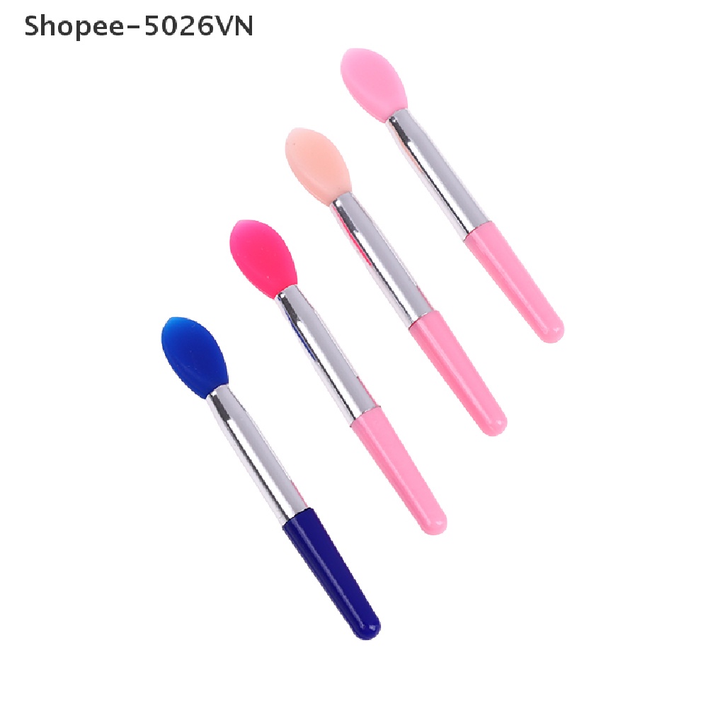 【Hot】 1PC Beauty Soft Silicone Makeup Brushes Lip Cream Balm Oil Cosmetic Tools (F)