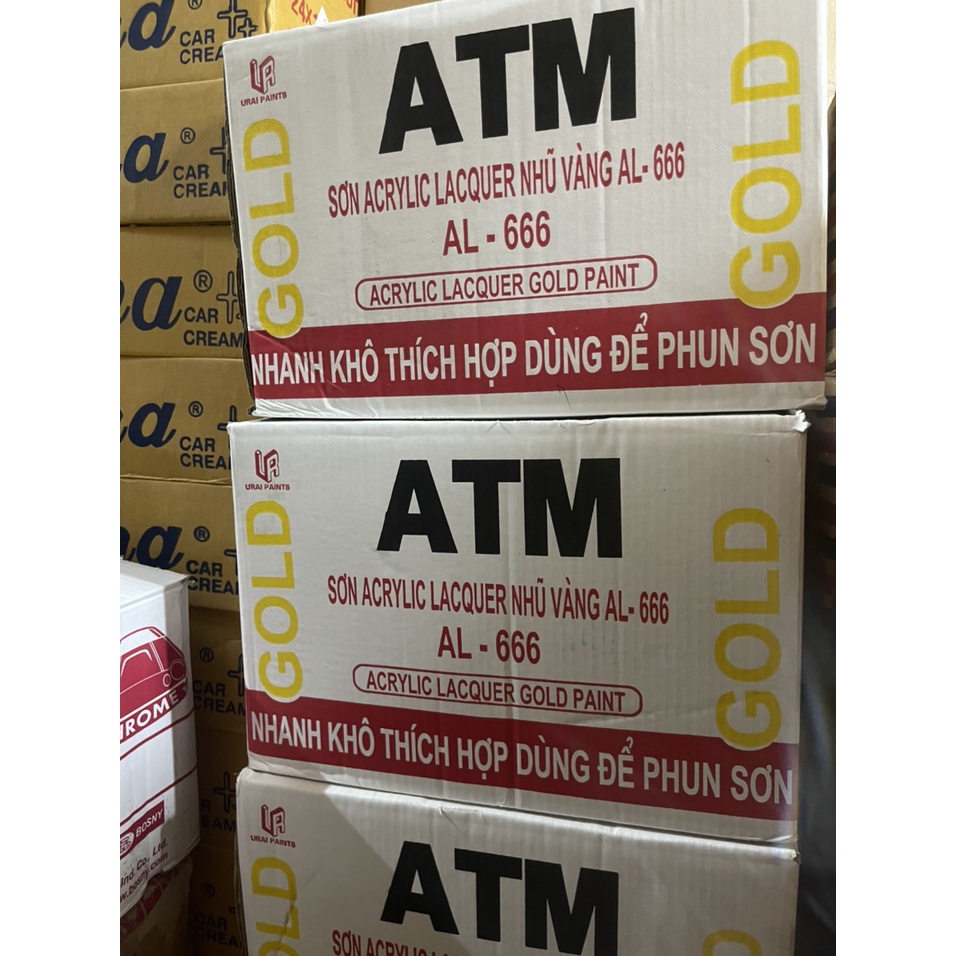 Sơn nhũ vàng ATM 666 dùng cho kim loại, gỗ