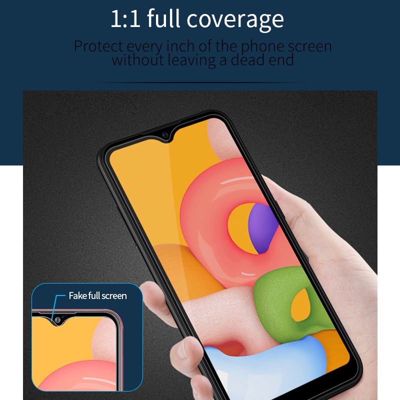 Cường lực Samsung A20 , A20s , A21 , A21s full màn hình chống trầy xước điện thoại - Tặng kèm giấy lau