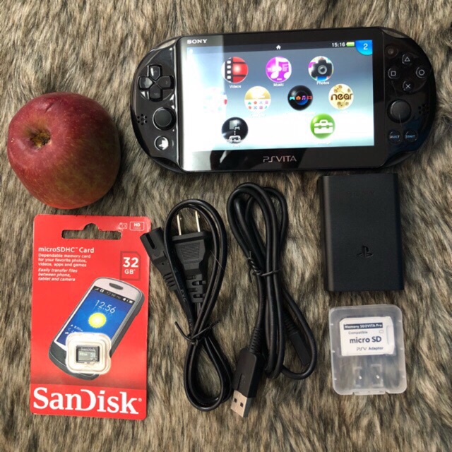 Máy PS  VITA 2000 hack full phụ kiện