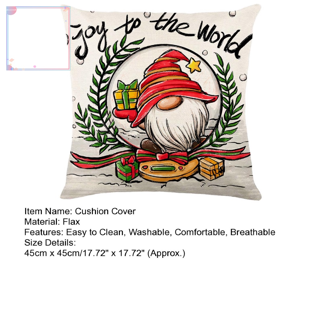 Vỏ Gối In Họa Tiết Giáng Sinh Thoải Mái
