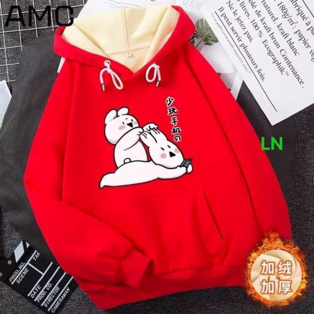 Áo hooide hai con thỏ 5D  LN12 | BigBuy360 - bigbuy360.vn