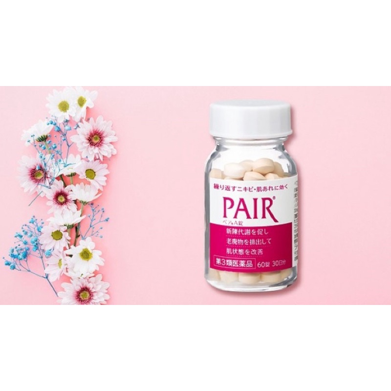 Viên uống Pair A giảm mụn bọc, mụn viê.m, mụn trứng cá, mụn nội tiết Nhật Bản 60v, 120v, 112v, 240v.