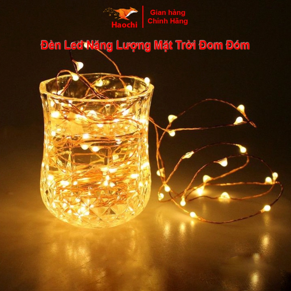 Đèn Led Trang Trí Đom Đóm Đèn Decor 22/32m 8 Chế Độ Sử Dụng Pin Năng Lượng Mặt Trời Chống Thấm Nước Haochi