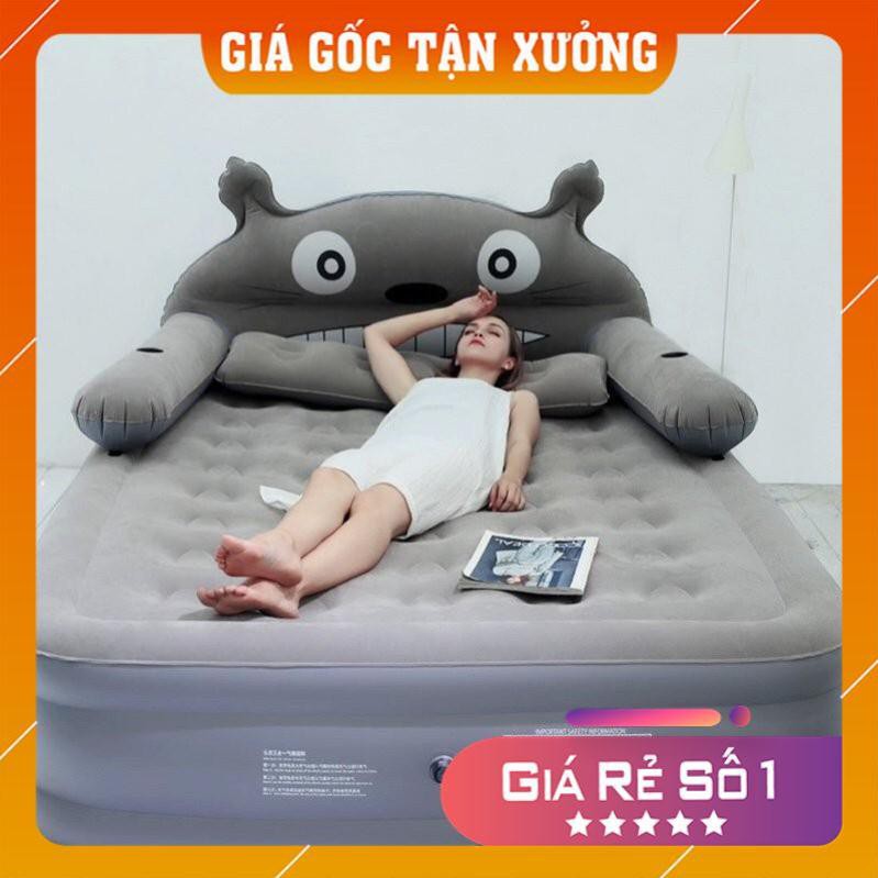 Giường hơi 3 tầng hình thú tặng kèm bơm điện và gối