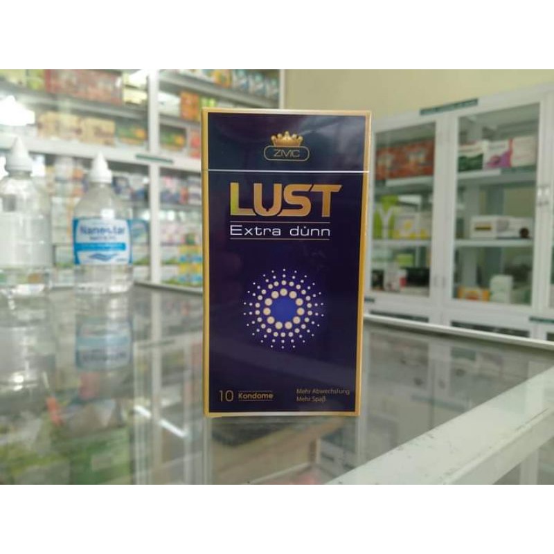 BAO CAO SU SIÊU MỎNG LUST EXTRA - NHẬP KHẨU ĐỨC (10 CÁI)