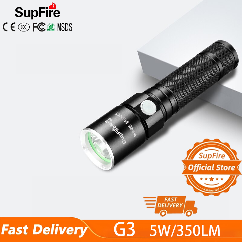 Đèn Pin Supfire G3 Bóng Đèn LED UV, Đèn LED Mini Chiến Thuật Di Động