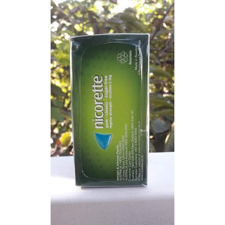 Kẹo gum cai thuốt-lá Nicorette của Úc loại 75 viên