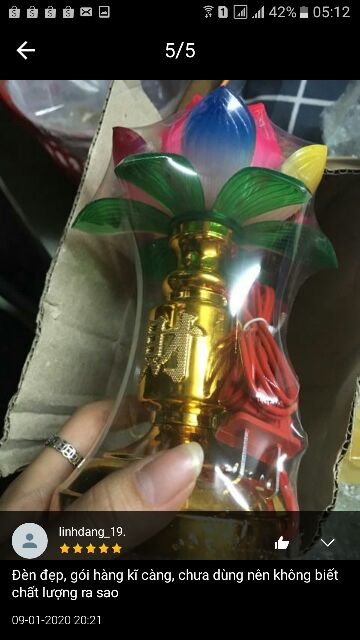 Đèn hoa sen, đèn thờ cúng để bàn thờ nhiều cỡ