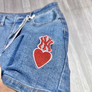 Quần short MLB jean full tag chuẩn hình thật
