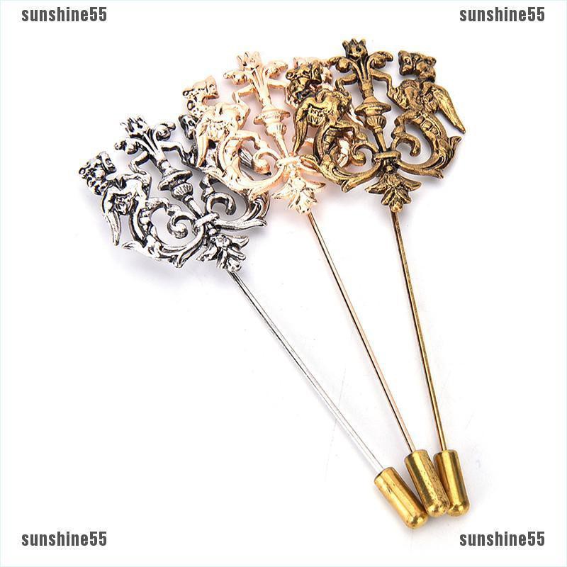 Trâm Cài Áo Vest Hình Sư Tử Hai Đầu Phong Cách Cổ Điển Cho Nam