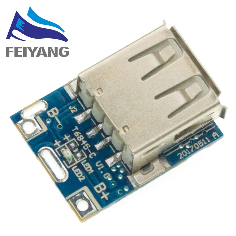 Mô Đun Nguồn 5V Lithium LiPo Bảo Vệ Pin Sạc USB 134N3P Prog DIY
