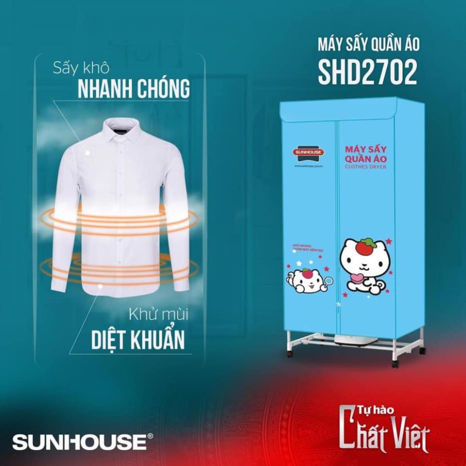 Tủ Sấy Quần Áo Sunhouse SHD2702 Hàng chính hãng