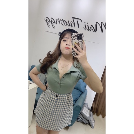 Chân Váy A Kẻ Ô Maii Thươngg Bigsize | BigBuy360 - bigbuy360.vn