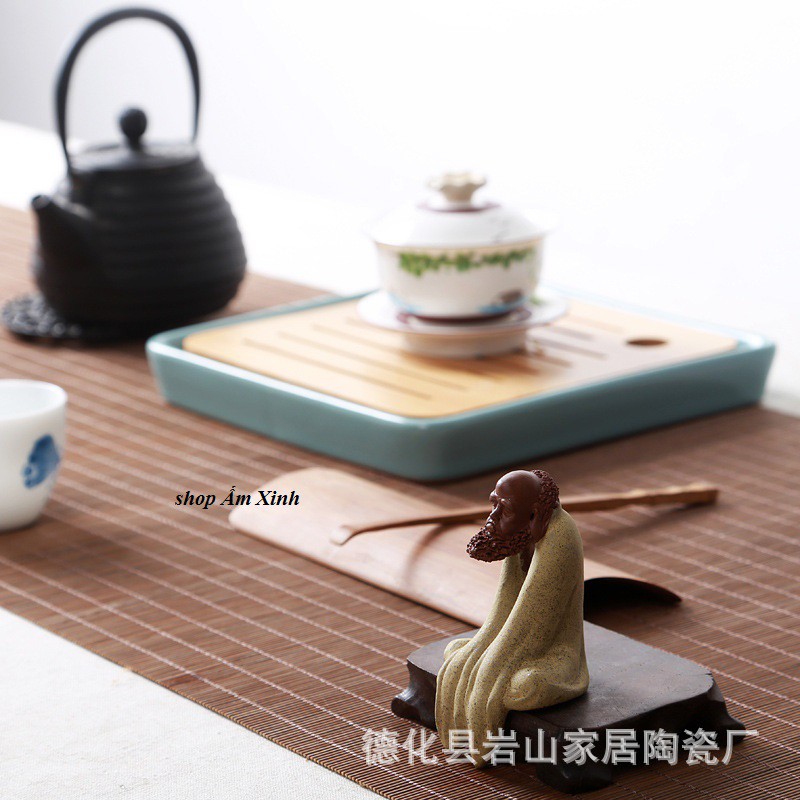 Đồ Chơi Bàn Trà, Tượng Tổ Thiền Phong Sắc Mini Bày Trang Trí Bàn Trà, Tiểu Cảnh