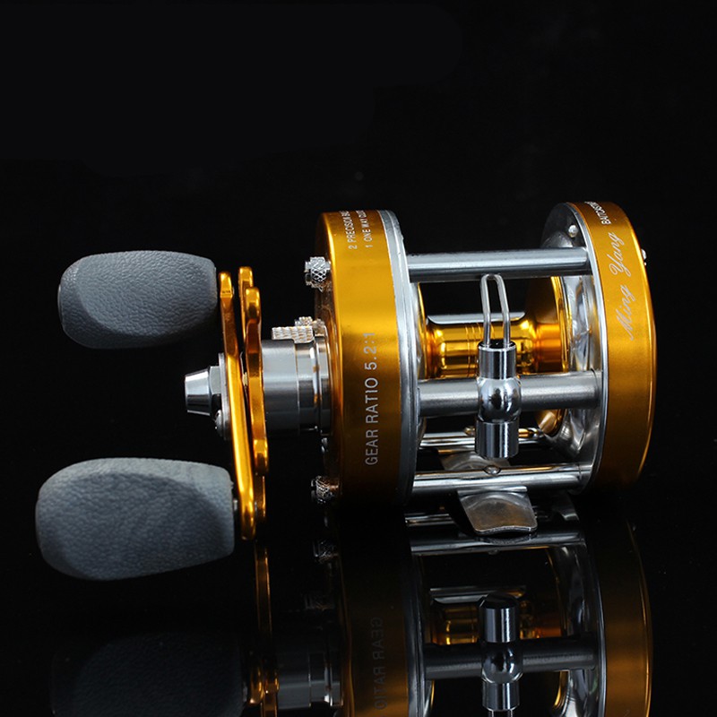 Máy Câu Cá Kim Loại Toàn Bộ Hệ Thống 40# Máy Câu Cá Quay Tay Trái/Phải W5 5.2:1