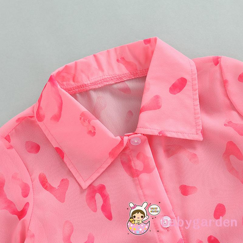 Set Đồ 3 Món Gồm Áo Khoác Tay Dài In Họa Tiết Da Báo + Áo Hai Dây Màu Trắng + Quần Short Lưng Thun Cho Bé Gái 3 Tuổi