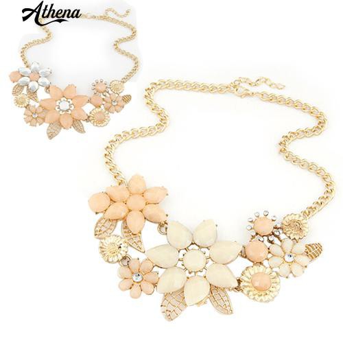 Vòng cổ Choker PhốI Resin MặT HìNh Hoa ThờI Trang Cho Nữ