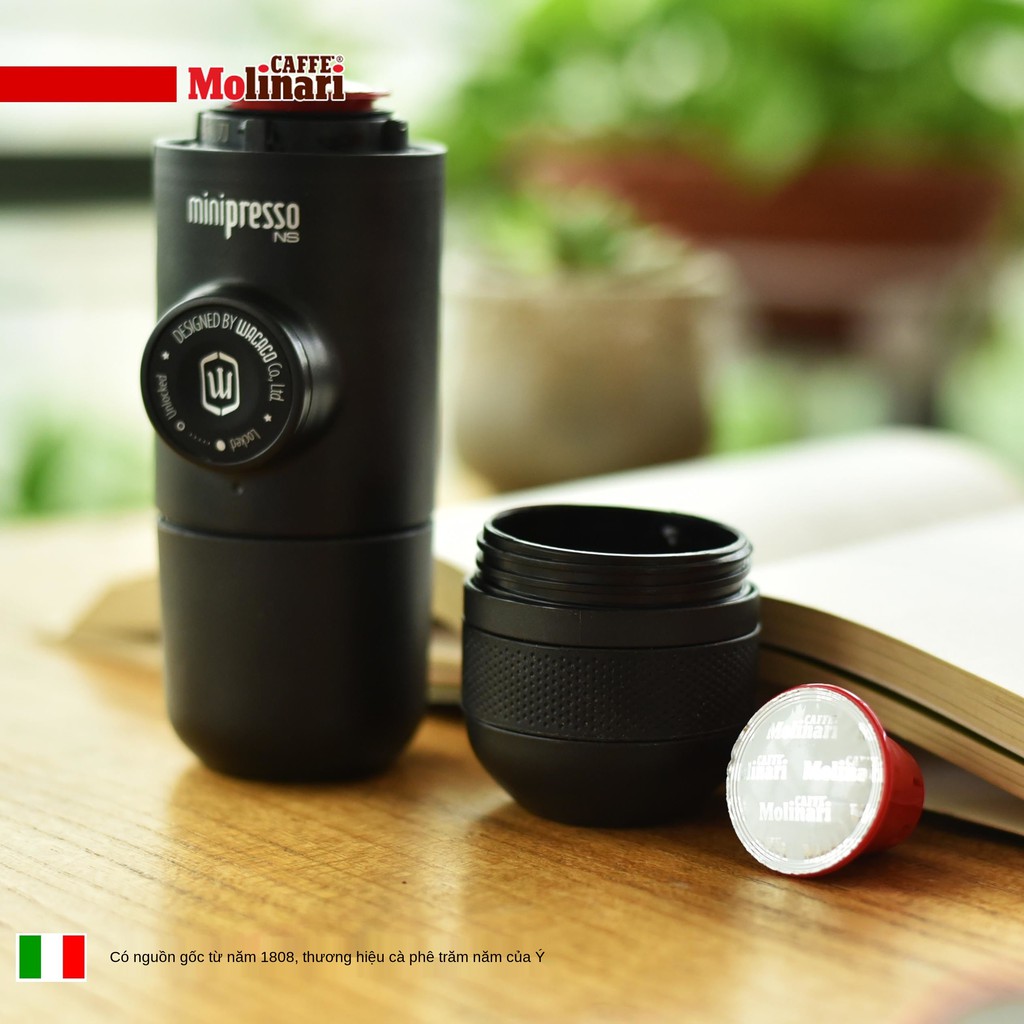 ▲✲Molinari Mona Italy nhập khẩu cà phê espresso Máy pha viên nén Nespresso phổ thông 10 / hộp