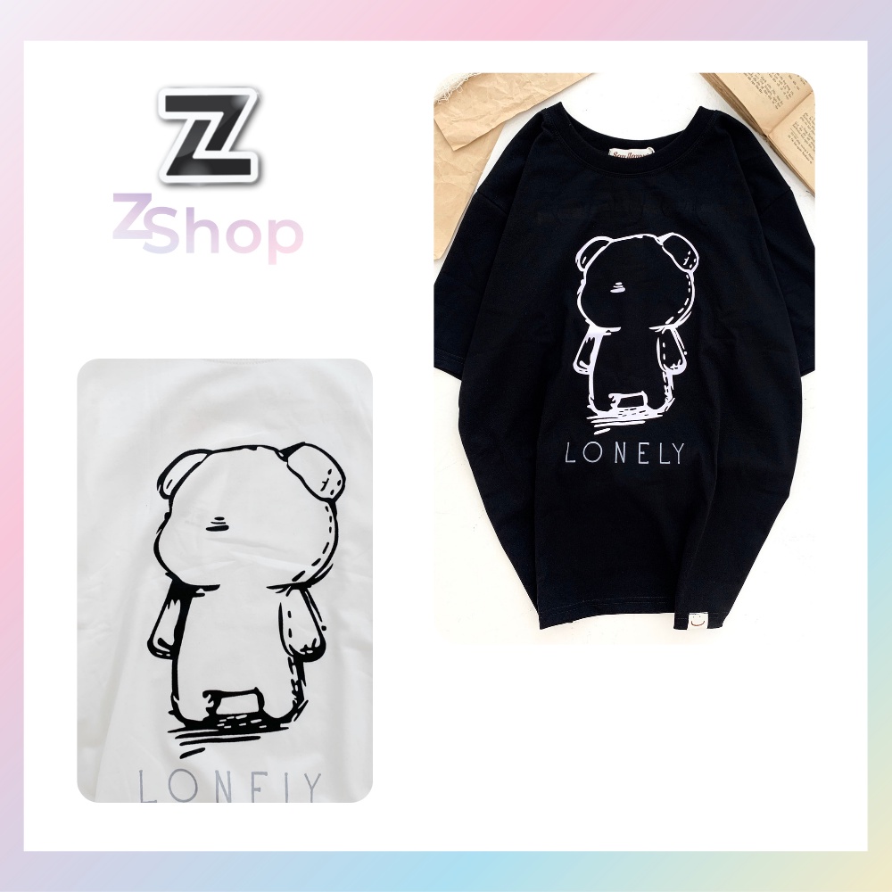 Áo Thun Cặp Đôi ZSHOP Cotton Cao Cấp CHUẨN LOCAL BRAND Unisex Nam Nữ Phông Rộng Hình In Nhiệt 100% Độ Bền Màu Cao ZS93B | BigBuy360 - bigbuy360.vn