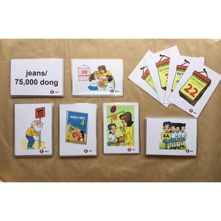 Combo flashcard lớp 3,4,5 học kỳ 2- Fc 2 mặt