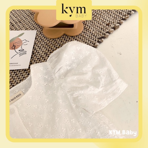 [FORM ĐẶC BIỆT XEM KỸ BẢNG SIZE] Áo blouse ngắn tay tay phồng cho bé gái A498