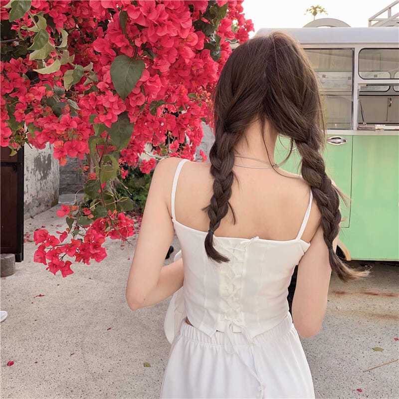 Top Camisole Strap Short Sleeveless Fashion Women's Clothing