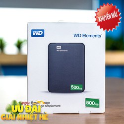 Ổ cứng di động 500Gb W.D Elements + bao vải W.D