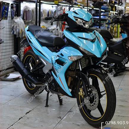 Tem Trùm Exciter 150 MX Xanh Ngọc Decal 3 Lớp Cực Chất - Decal Exciter Mx King Xanh Đen