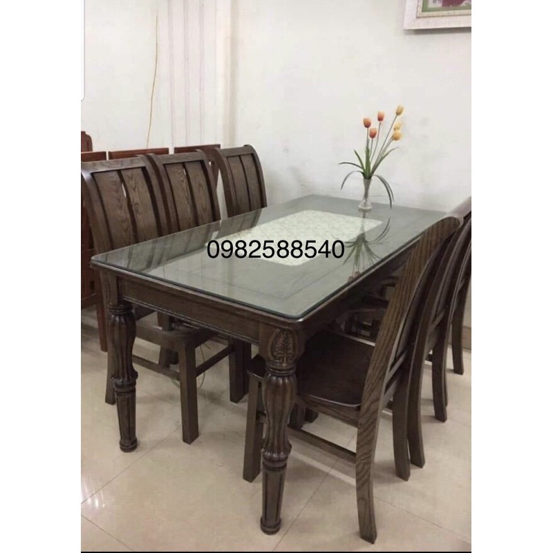 Bàn ghế ăn gỗ tự nhiên