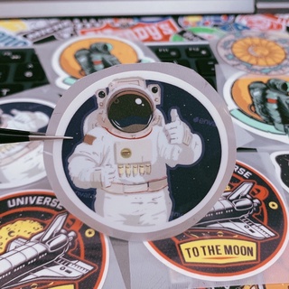 Decal Logo Sticker Patch NASA trắng in áo ủi trực tiếp lên vải nghệ thuật