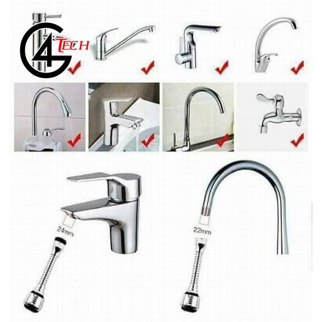 Vòi rửa bát nối dài tăng áp 360 độ tiện dụng