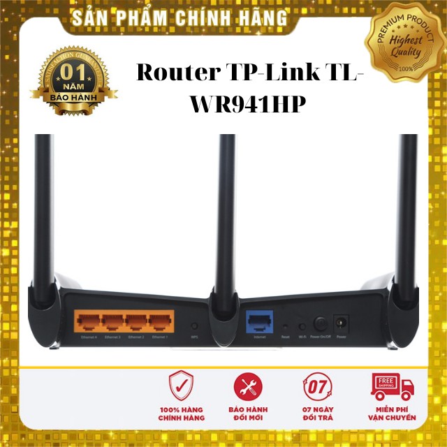 Bộ Phát Wifi Xuyên Tường Tốc Độ Cao Router TP-Link TL-WR941HP - Hàng Cao Cấp Nhất
