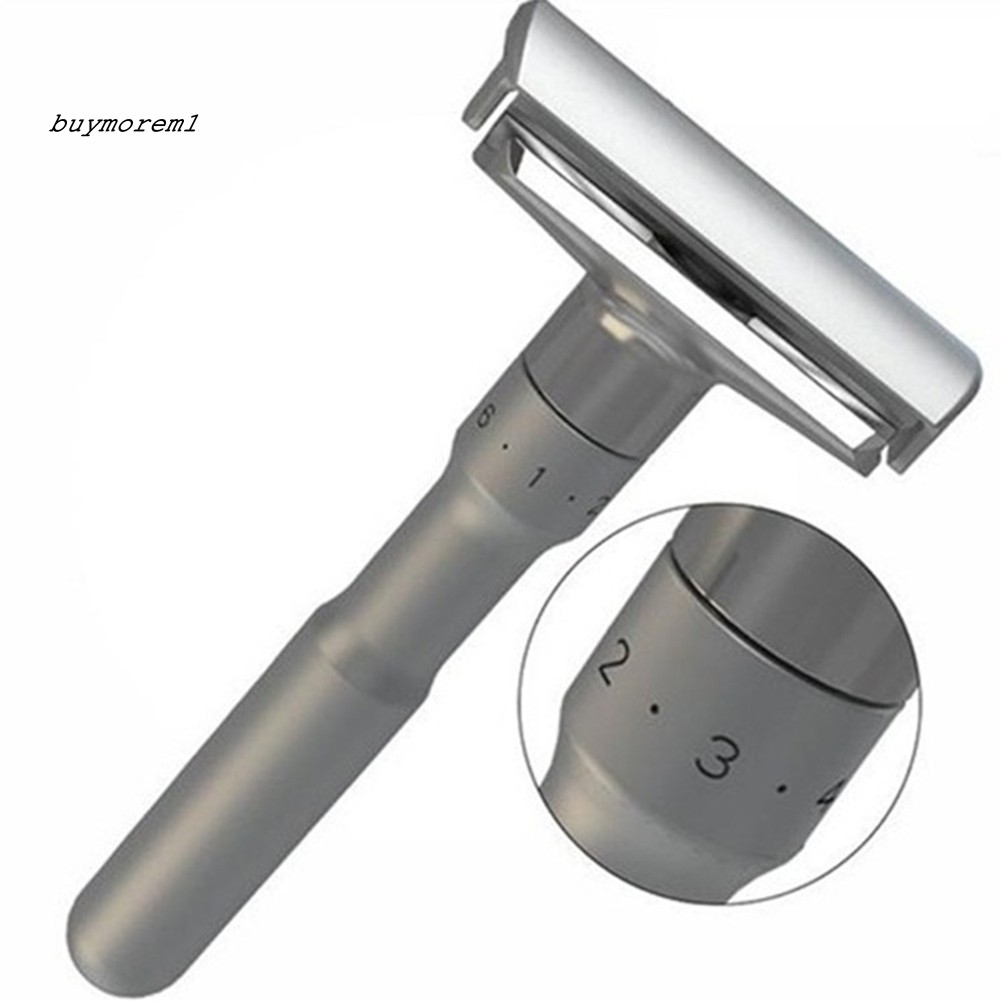 Dao cạo râu thủ công hai cạnh có thể điều chỉnh được kèm 5  lưỡi dao