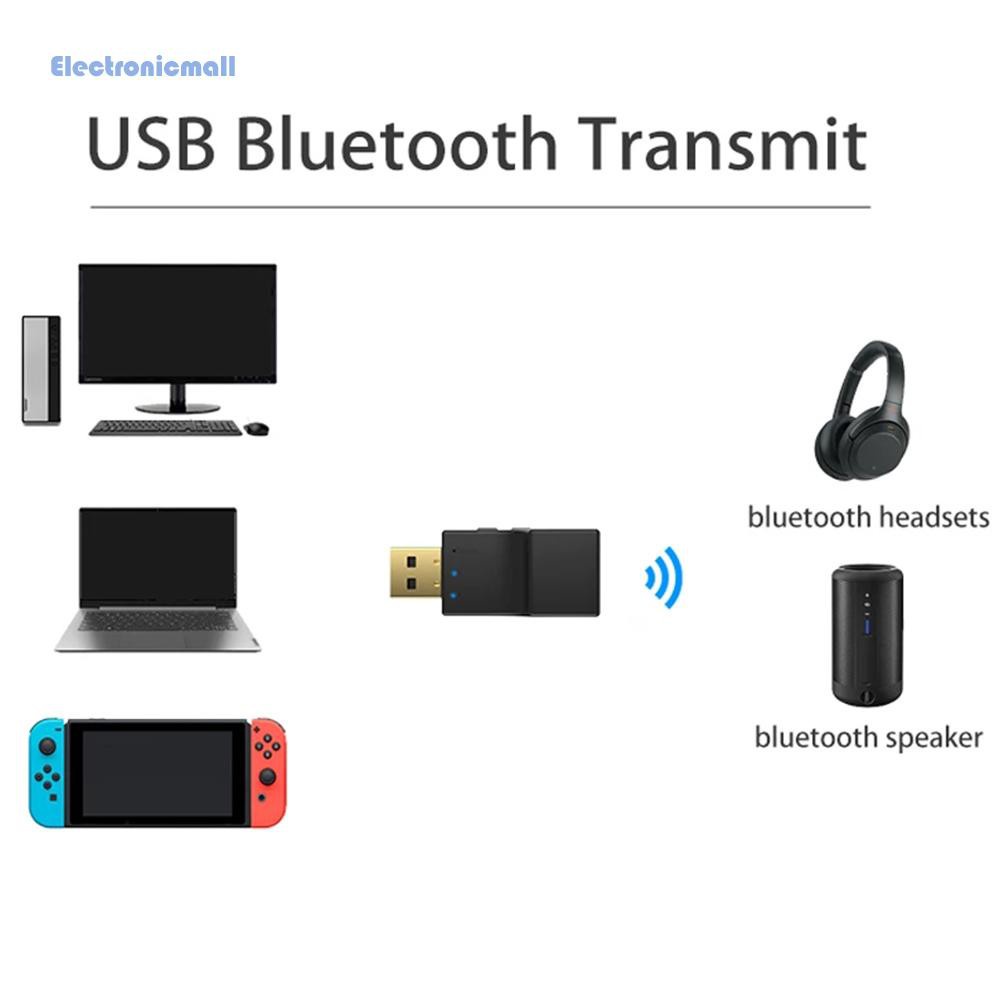 ElectronicMall01 SW03 USB Bluetooth 5.0 Transmitter Optical Adapter Dongle for Speaker Headset