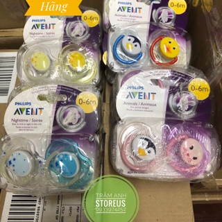 Núm ty Philips Avent SCF653/27 3-6M 3 lỗ Natural (2 chiếc)