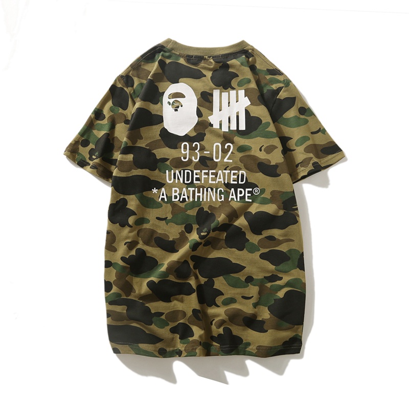Bape Áo Thun cotton Tay Ngắn In Họa Tiết Thời Trang Cho Nam Nữ