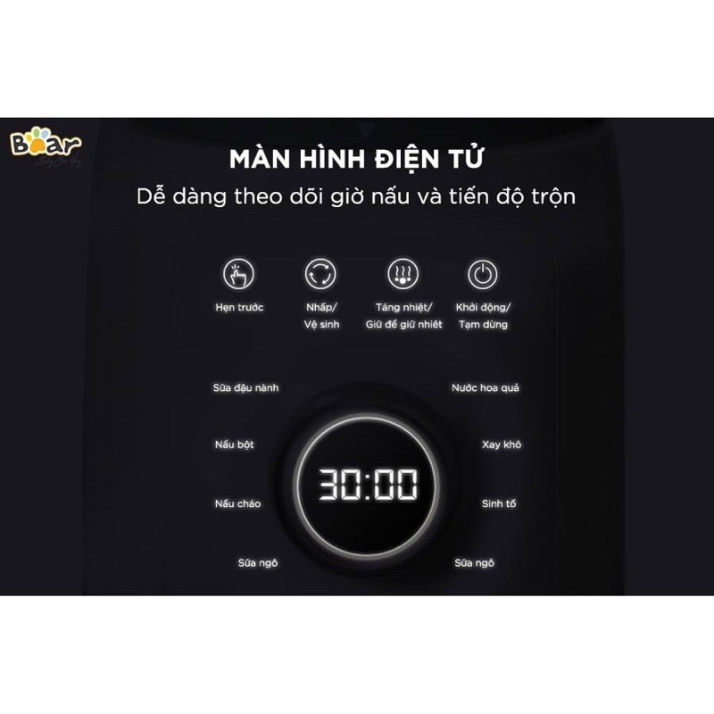 Máy làm sữa hạt đa năng Bear chính hãng bảo hành 12 tháng